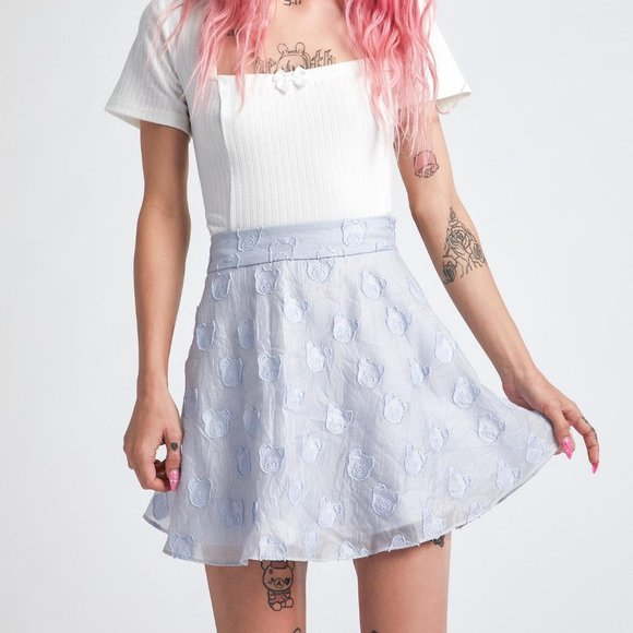 dELiA*s by Dolls Kill Circle Skirt BLUE, X-LARGE - Picture 2 of 2